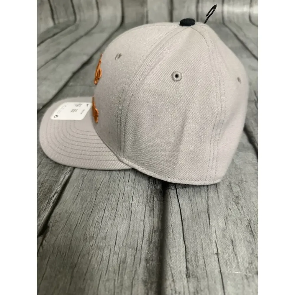 Men's Nike Gray Texas Longhorns Rise Prep Cap Hat Sz M/L